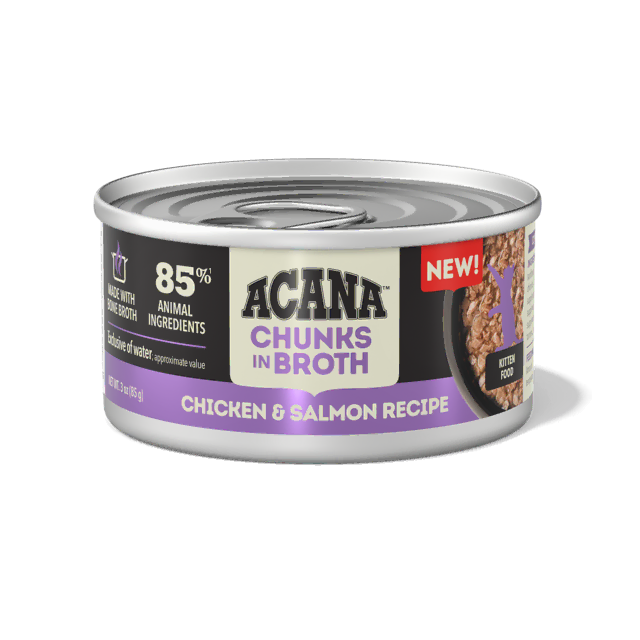 Acana Canned Food ACANA Kitten Chicken & Salmon Chunks in Broth 85g