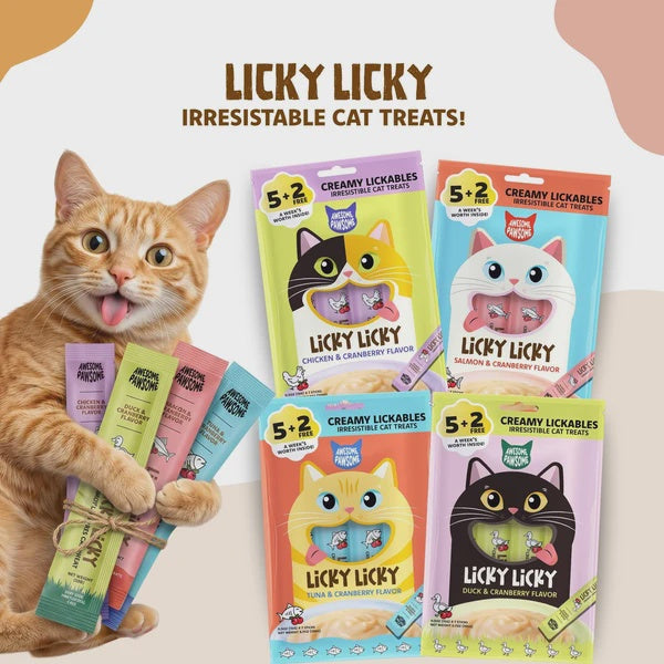 awesome pawsome Treats Awesome Pawsome Licky Licky Cat Treats 15g x 7s