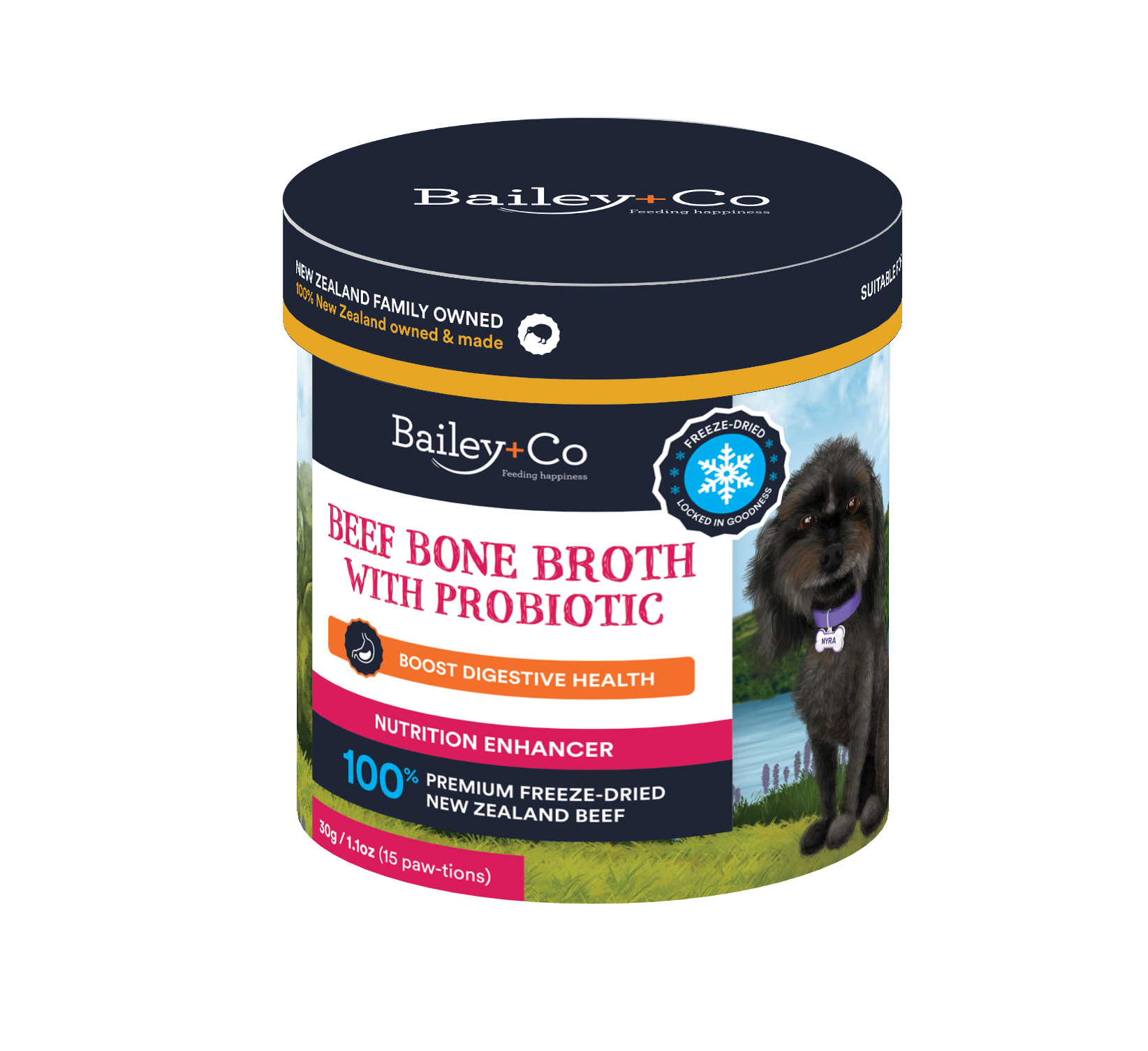 Bailey + Co Supplements Probiotic - Boost Digestive System Bailey + Co Beef Bone Broth 30g