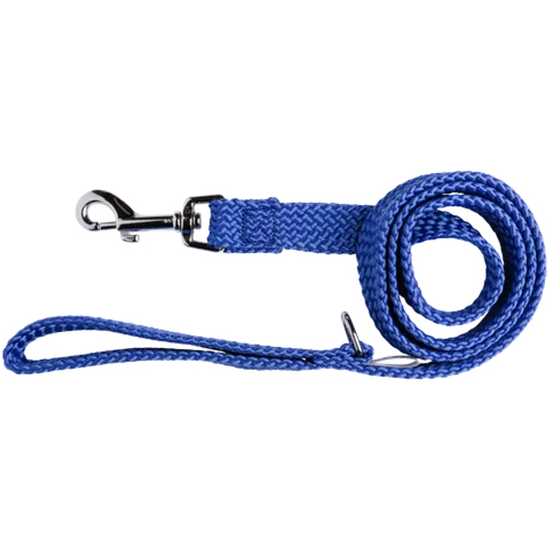 Beau Pets Collars / Leads 20mm x 180cm / Blue Beau Pets Double Nylon Webbing Lead