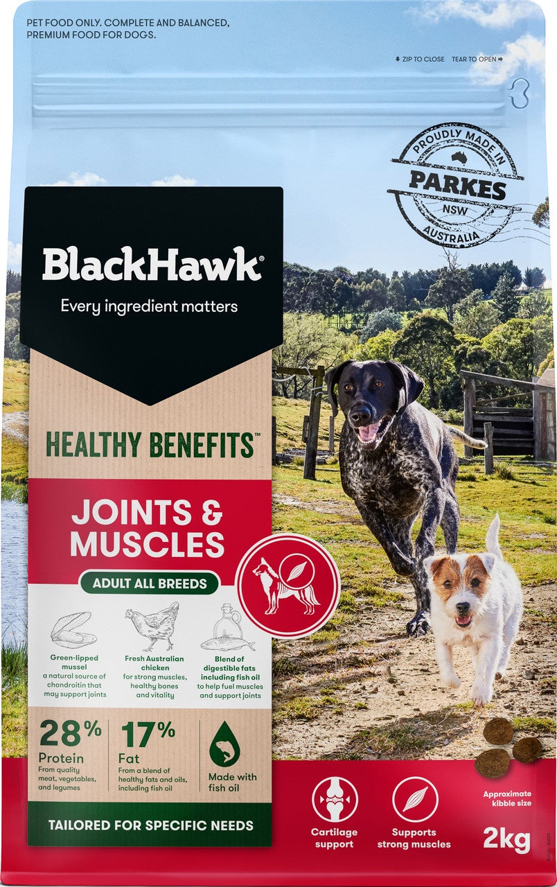 Black Hawk Biscuits Black Hawk Healthy Benefit Joint & Muscles Dog Food 2kg