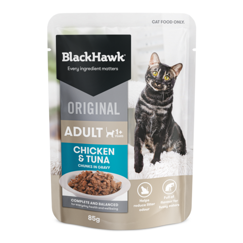 Black Hawk Canned Food Black Hawk Original Chicken & Tuna in Gravy Wet Food 85g