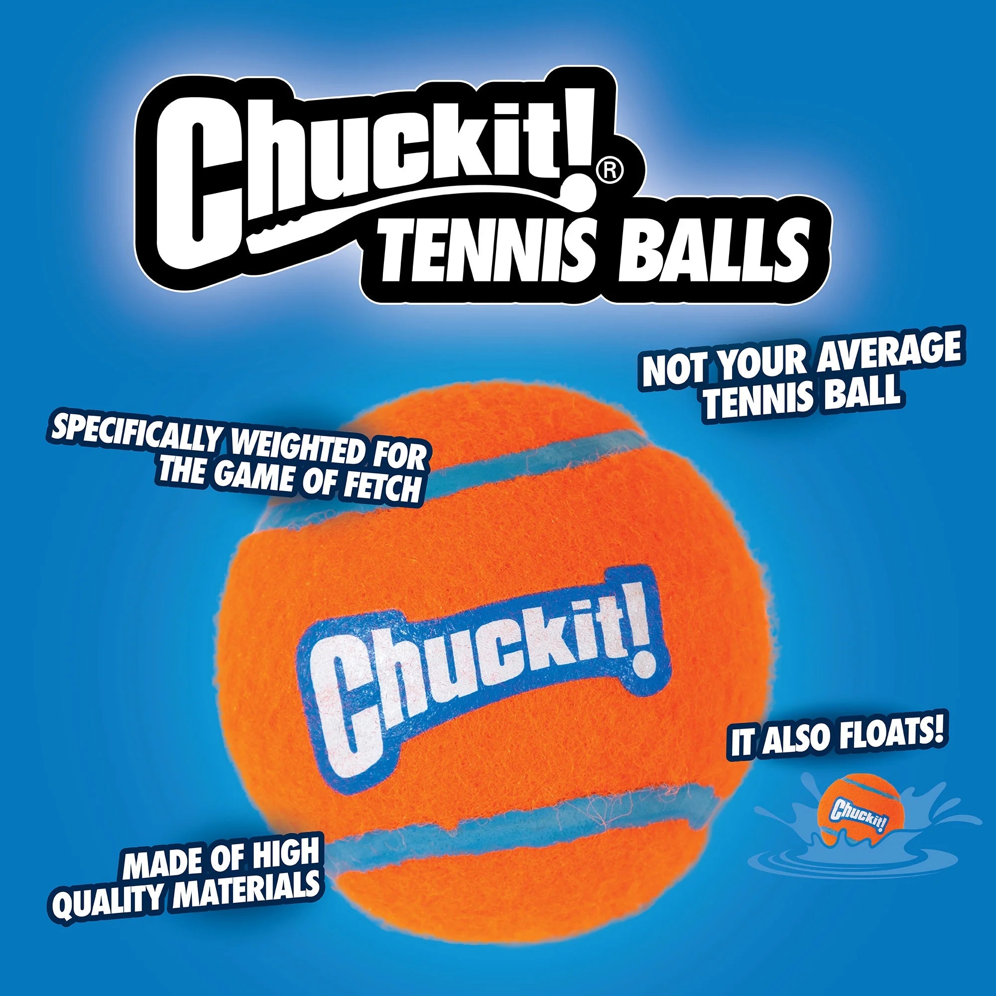 chuckit Toys Chuckit Tennis Ball 2pk