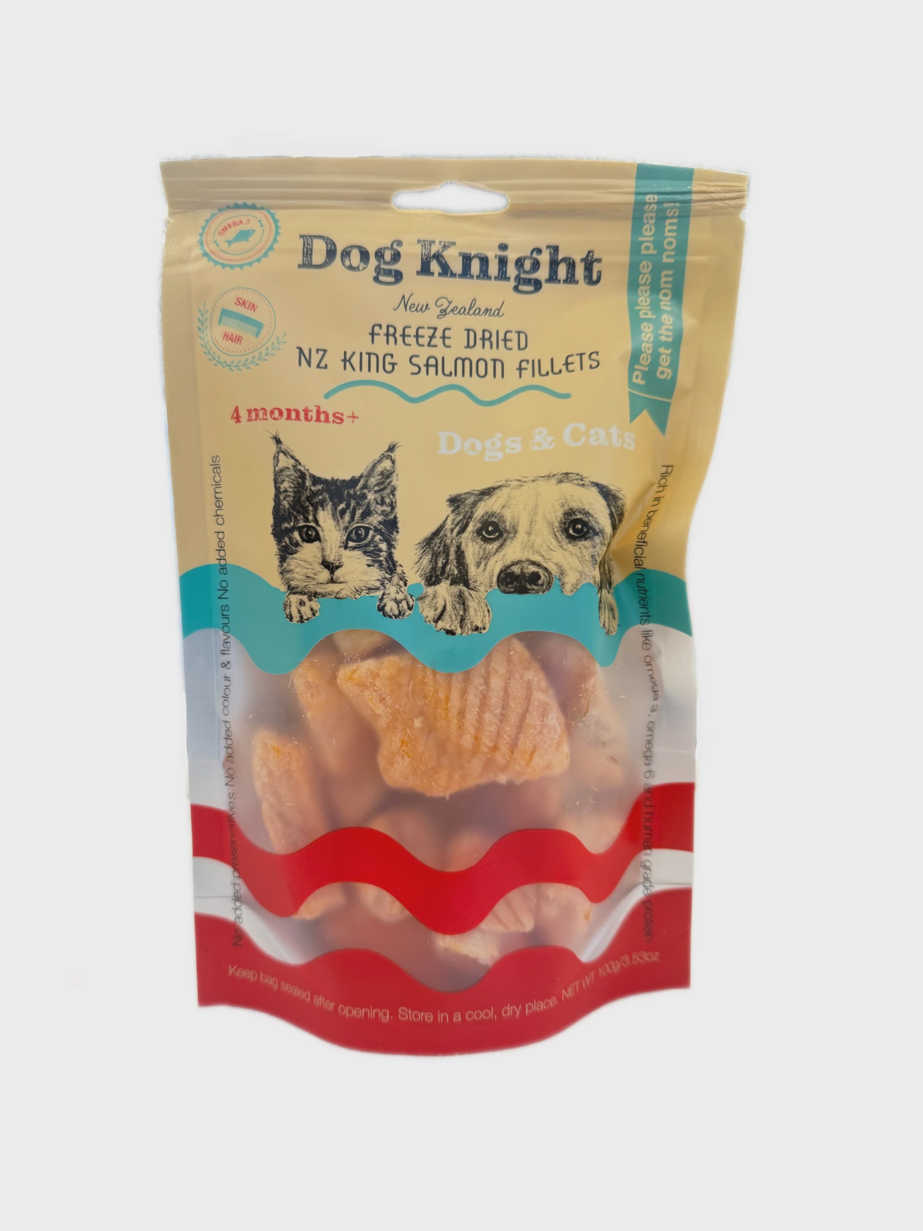 Dog Knight Treats Dog Knight Freeze Dried NZ King Salmon Bites 100g