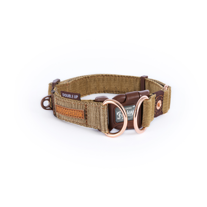 EzyDog Collars / Leads EzyDog Double up Dog Collar Corduroy
