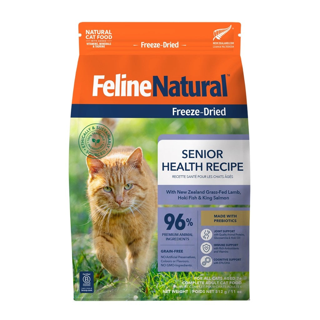 Feline Natural Freeze Dried Feline Natural Cat Freeze Dried Senior Lamb/Hoki/Salmon 312g