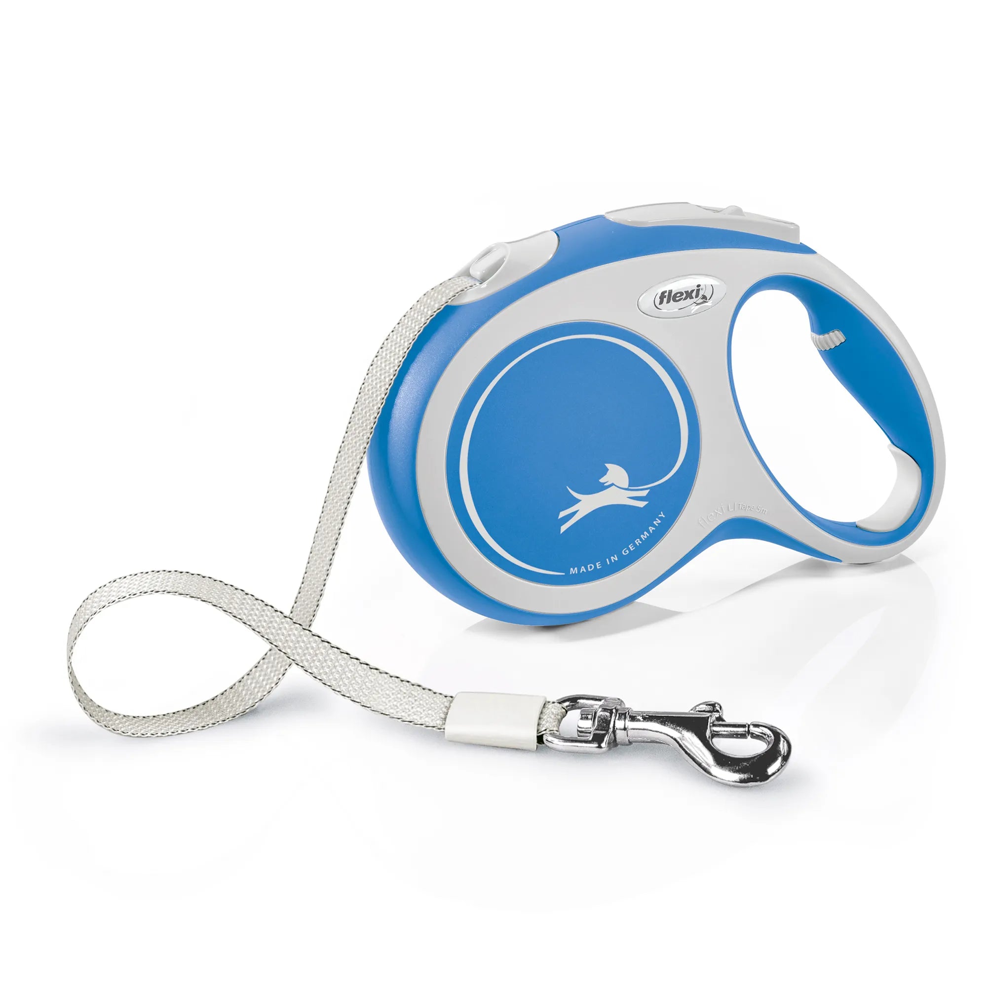 Flexi Collars / Leads Large / Blue/Grey Flexi New Comfort Tape Leash 5m