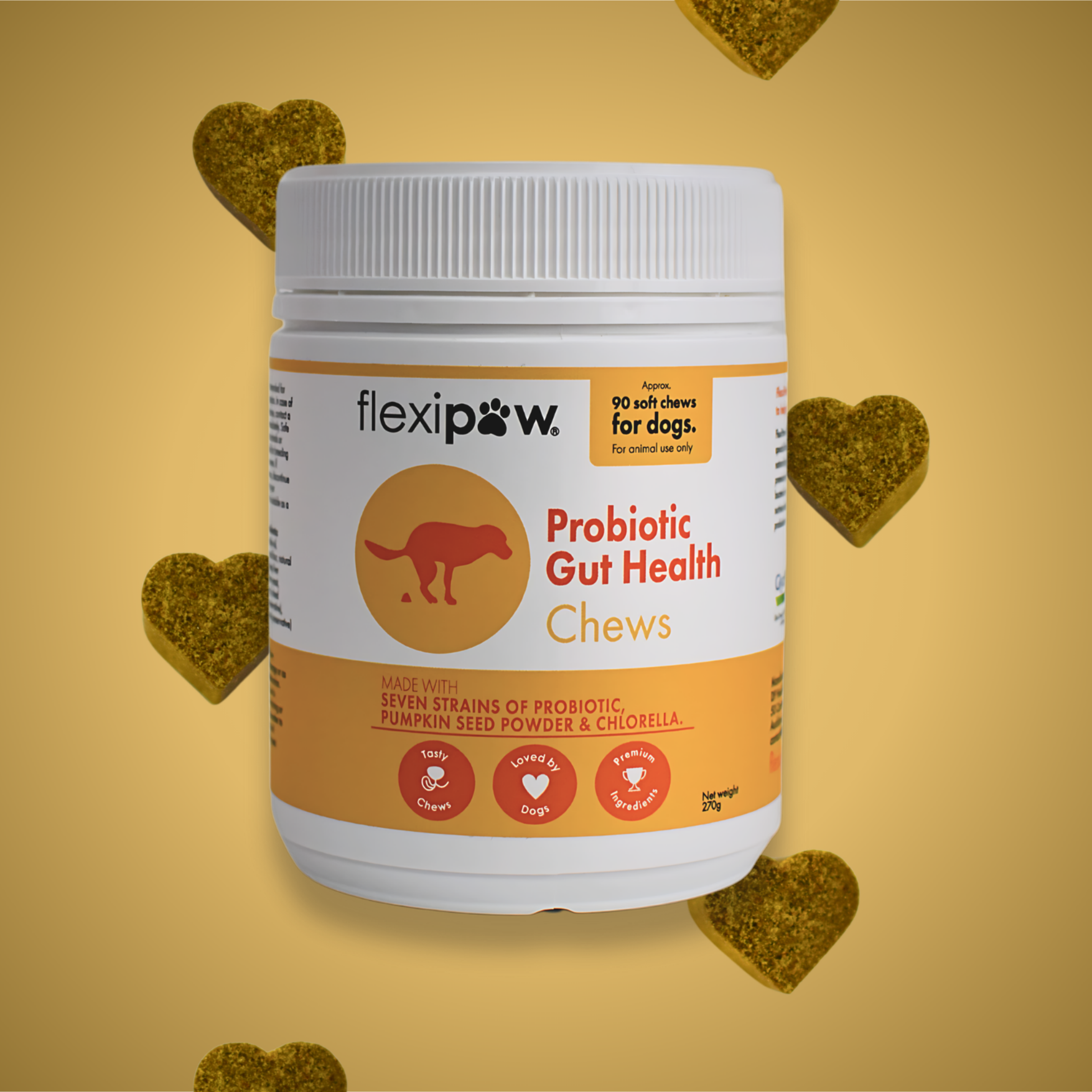 FlexiPaw Supplements FlexiPaw Probiotic Gut Health Chew for Dogs