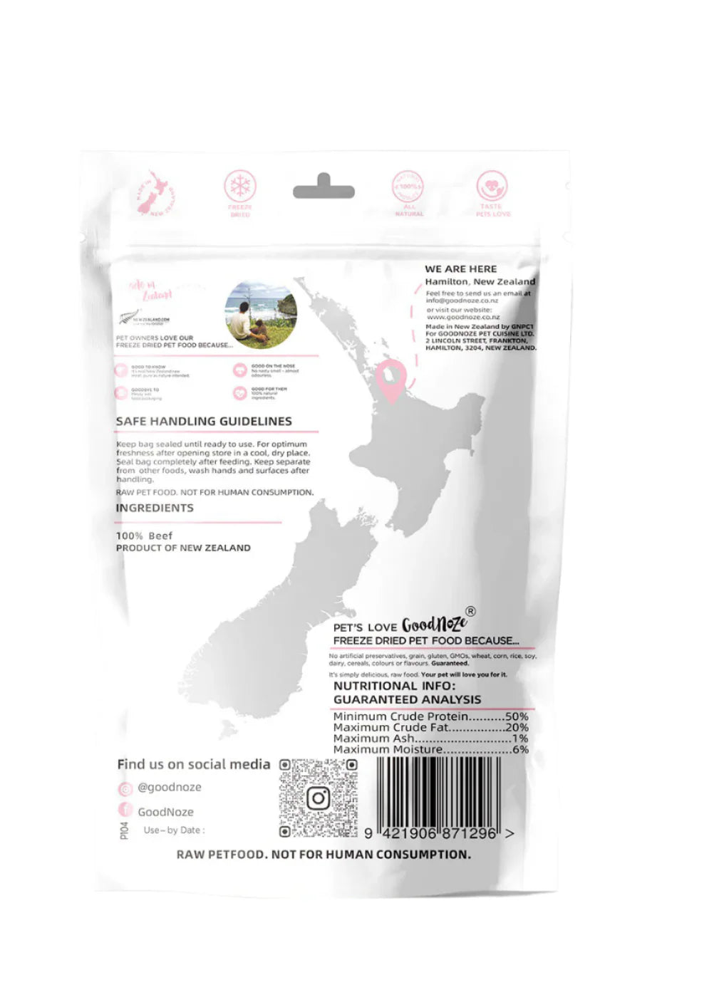 Good Noze Treats Beef Chunks Freeze Dried Cat Treats