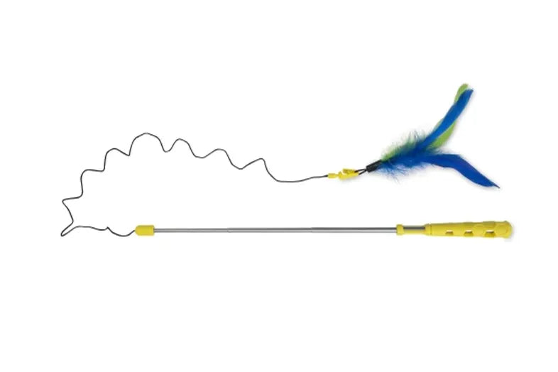 JW Toys Flutter-ee Feathers Telescopic Cat Wand