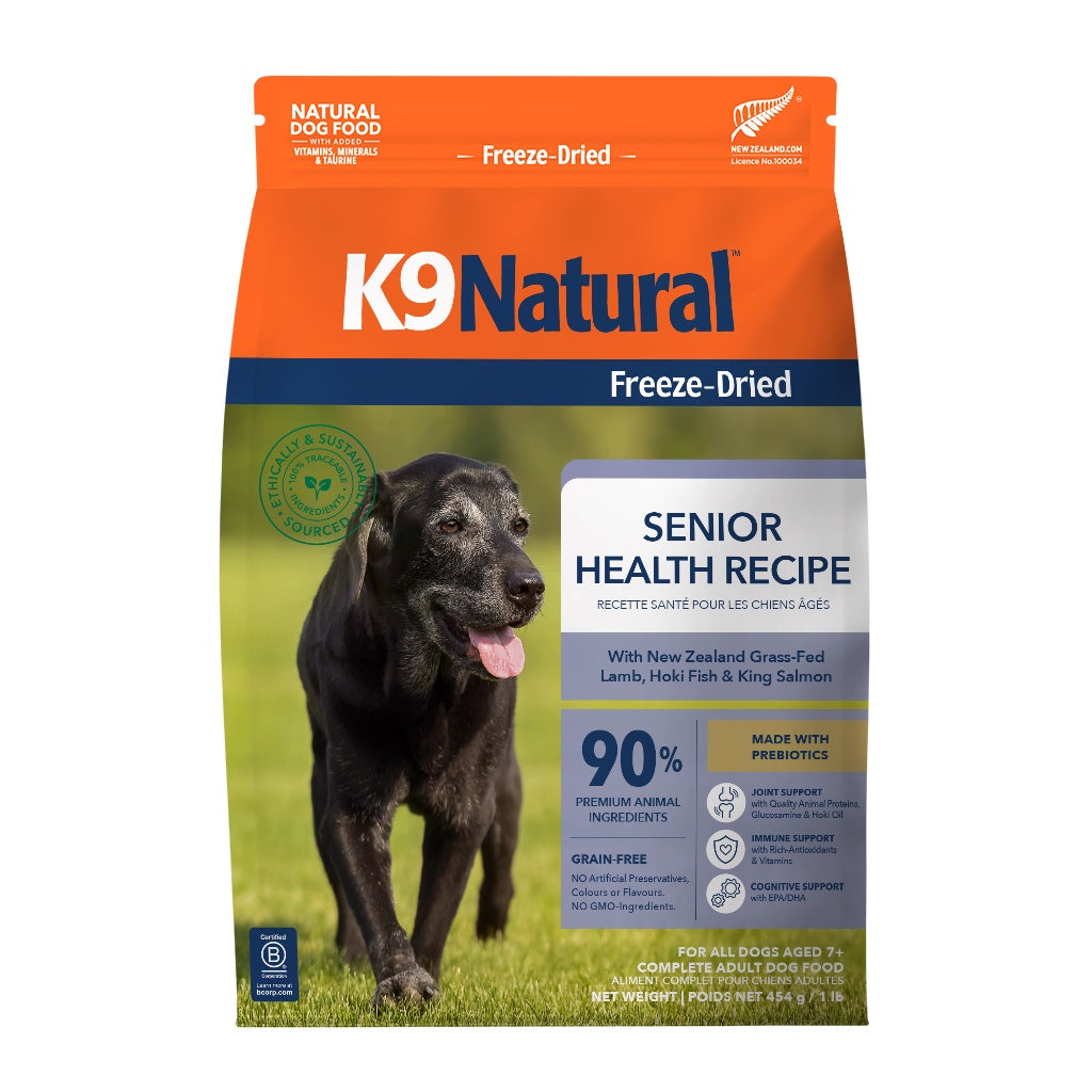 K9 Natural Freeze Dried K9 Natural Dog Freeze Dried Senior Lamb/Hoki/Salmon 454g