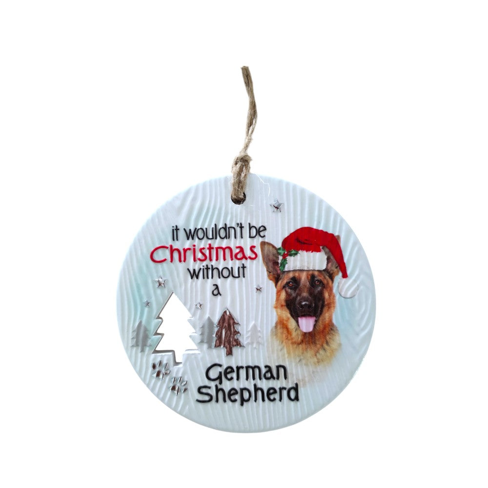 Mt Meru accessories German Shepherd Xmas Wishes Tree Ornament