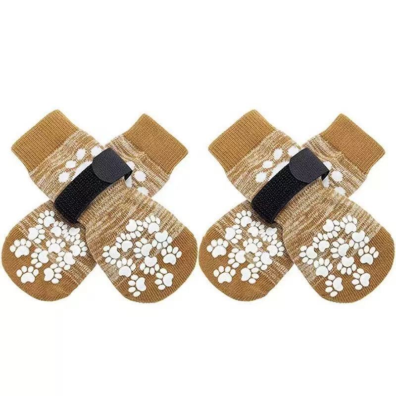 Not specified accessories S / Light Brown Anti Slip Pet Socks