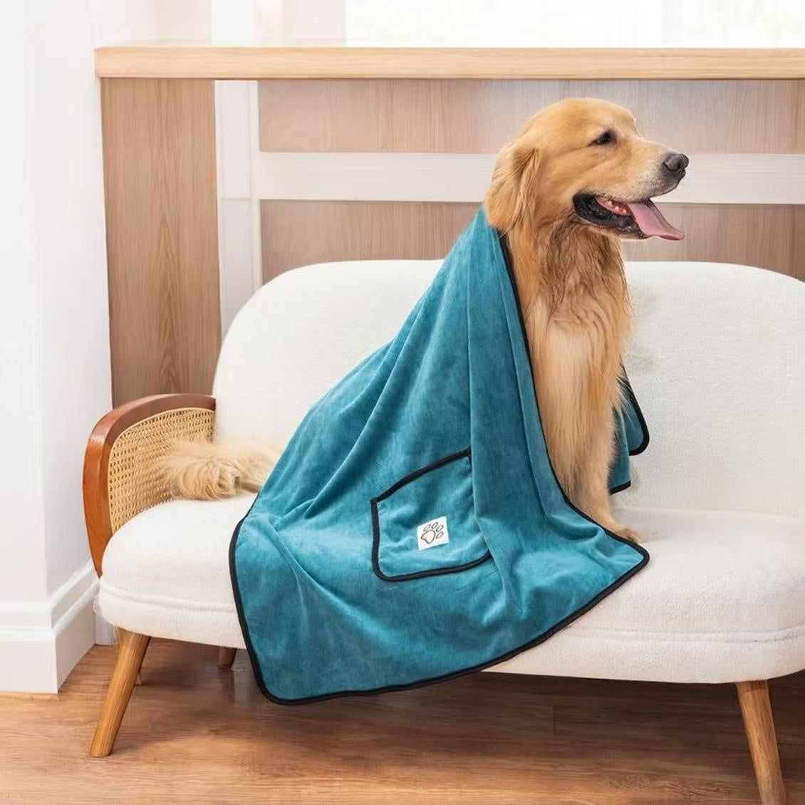 Not specified accessories M 100 * 50cm / Green Pet Towel 400gsm