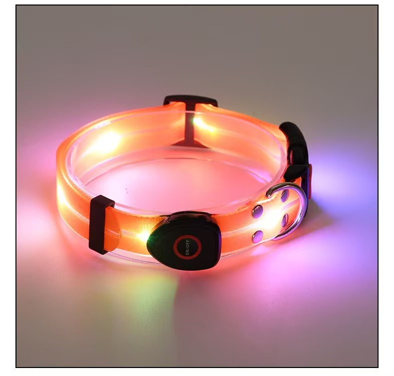 Not specified Collars / Leads Orange LED Collar