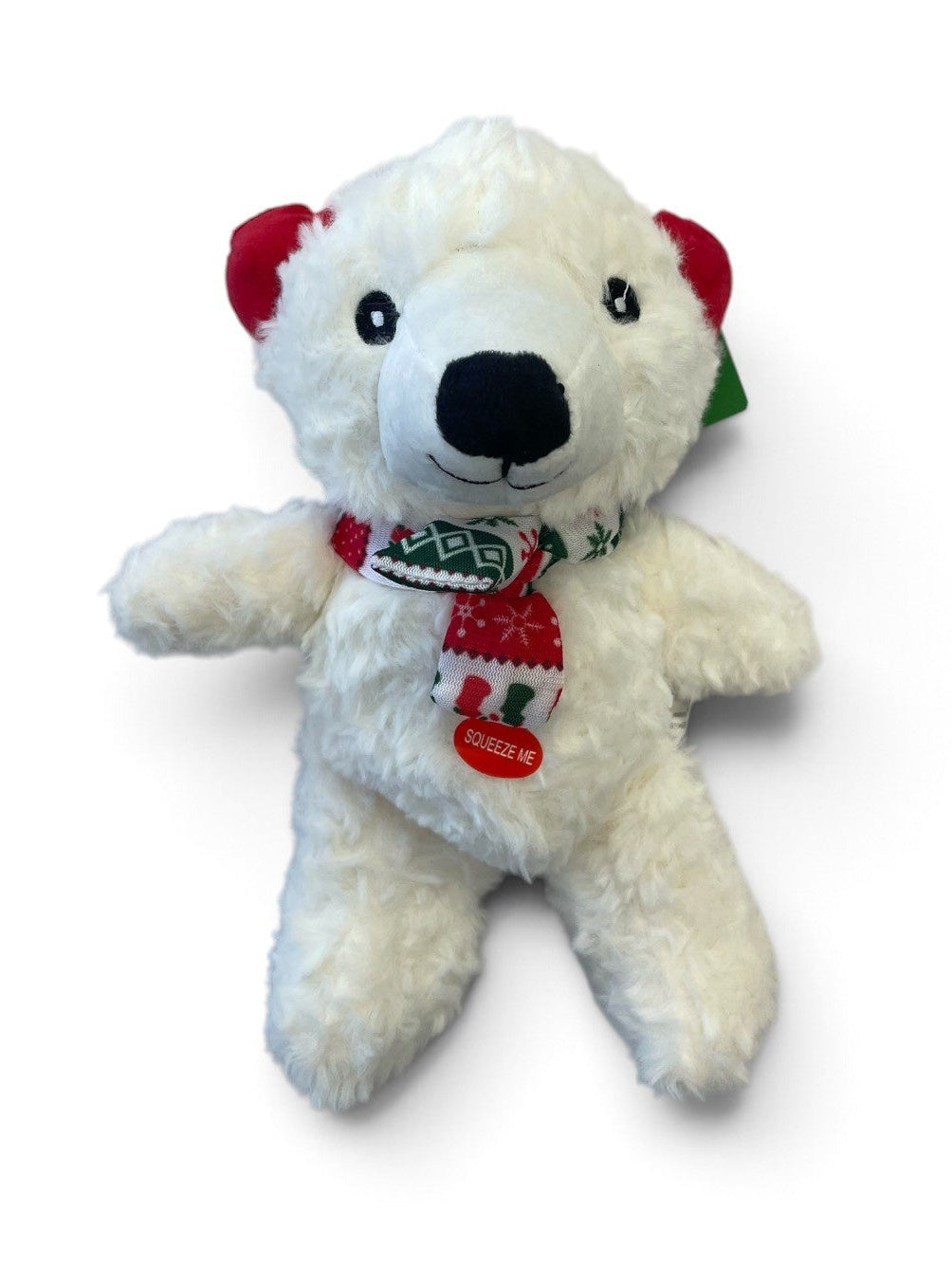 Patchworkpet Toys PWP Christmas Polar Bear with Squeaker 25cm