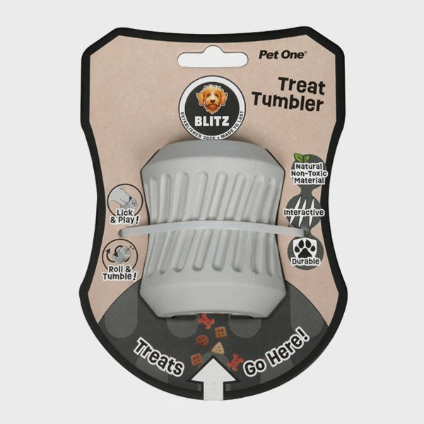 Pet One Toys Blitz Rubber Treat Tumbler