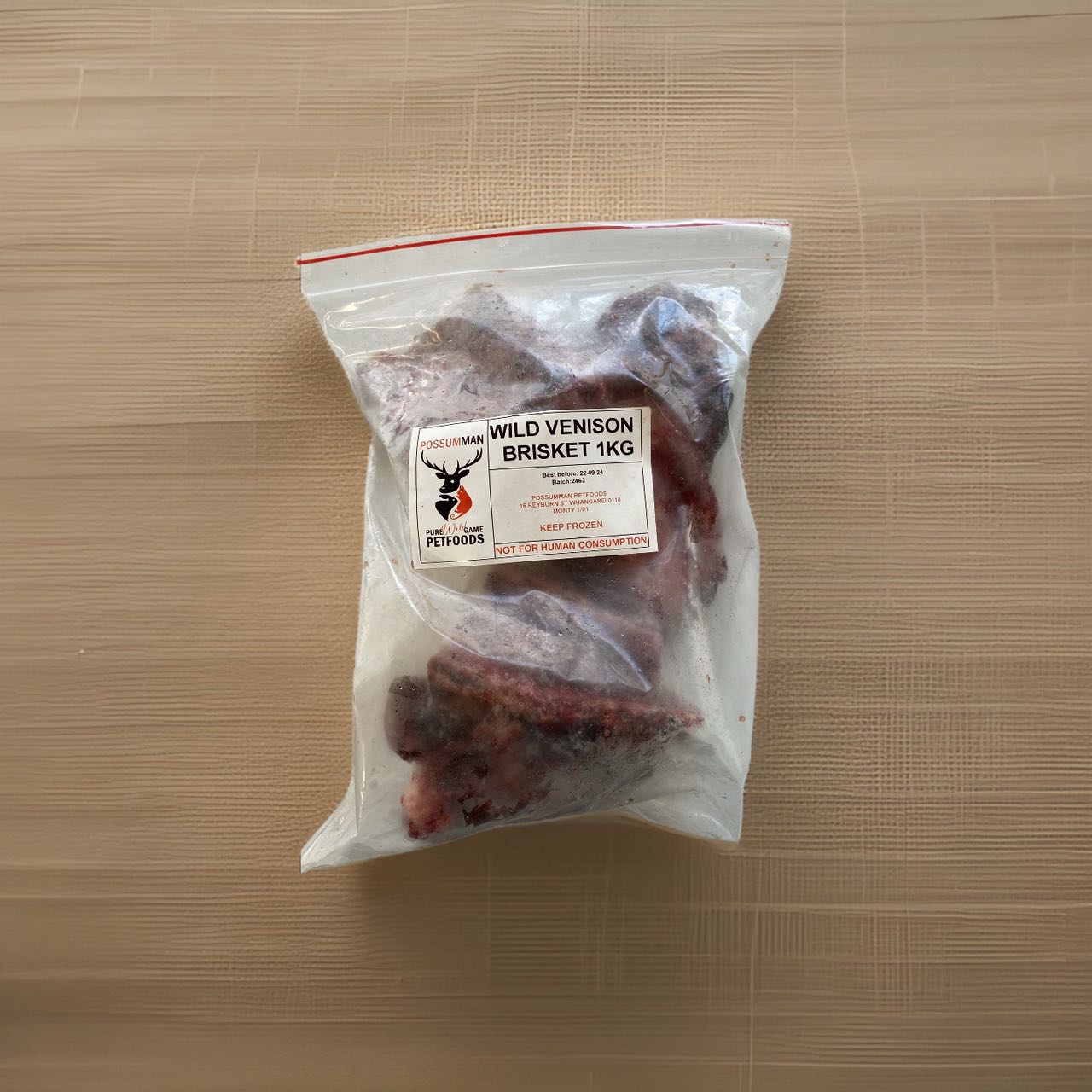 POSSUMMAN Frozen Food P/M Wild Venison Brisket Bones 1 kg