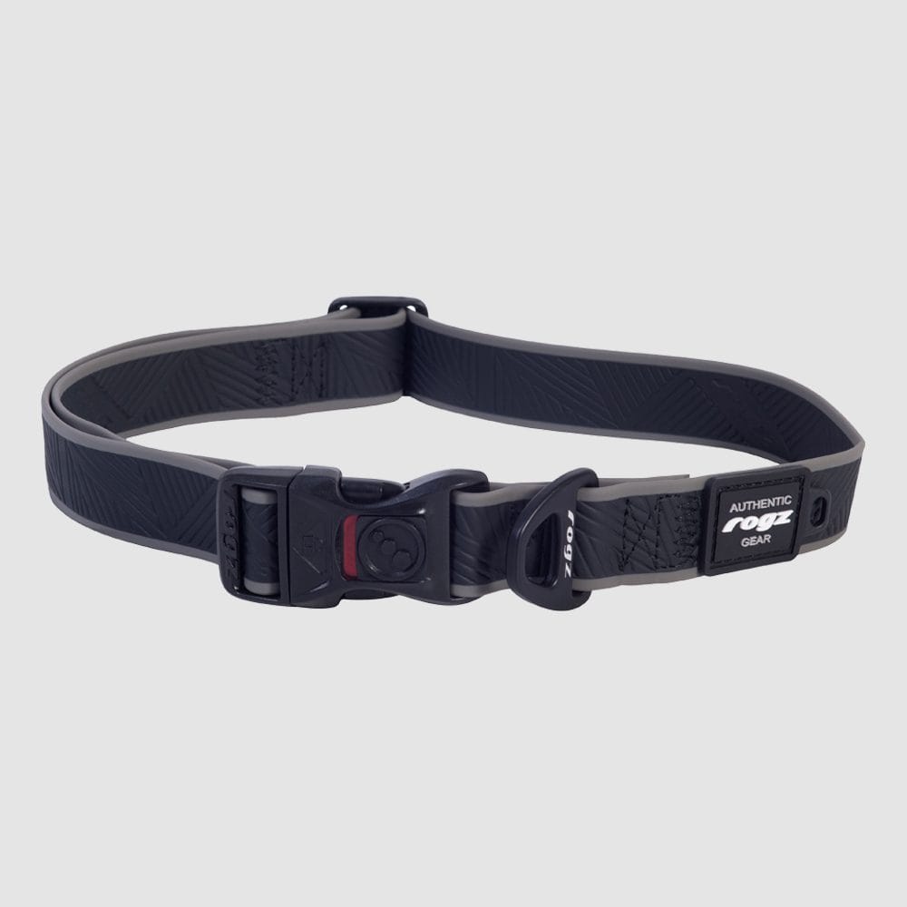 Rogz Collars / Leads Black / Medium Rogz Amphibian Classic Dog Collar