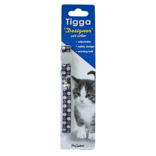 Tigga Collars / Leads Star Brown Tigga Cat Collar