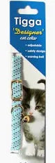 Tigga Collars / Leads Light Blue Tigga Reflective Cat Collar