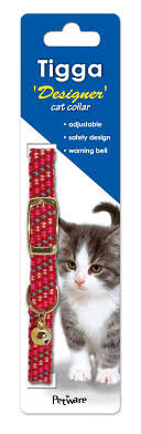 Tigga Collars / Leads Red Tigga Reflective Cat Collar