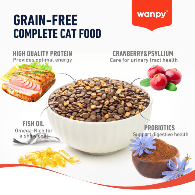 Wanpy Biscuits Wanpy Grain Free Tuna Recipe Cat Dry Food 1.5kg