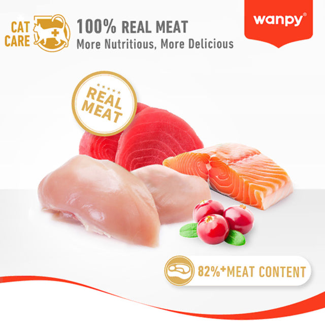 Wanpy Canned Food Wanpy Stew Chicken & Duck with Gravy Kitten Wet Food Pouch 70g