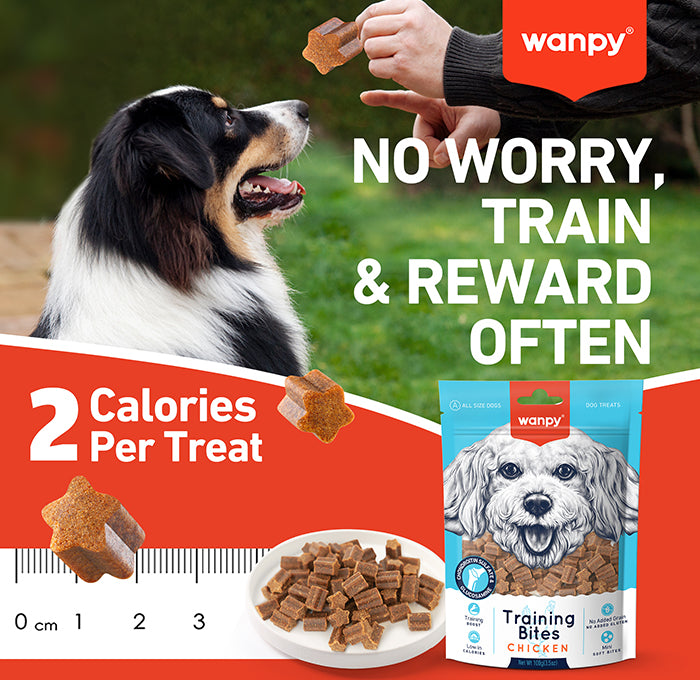 Wanpy Treats Wanpy Training Bites Pollock Dog Treats 100g