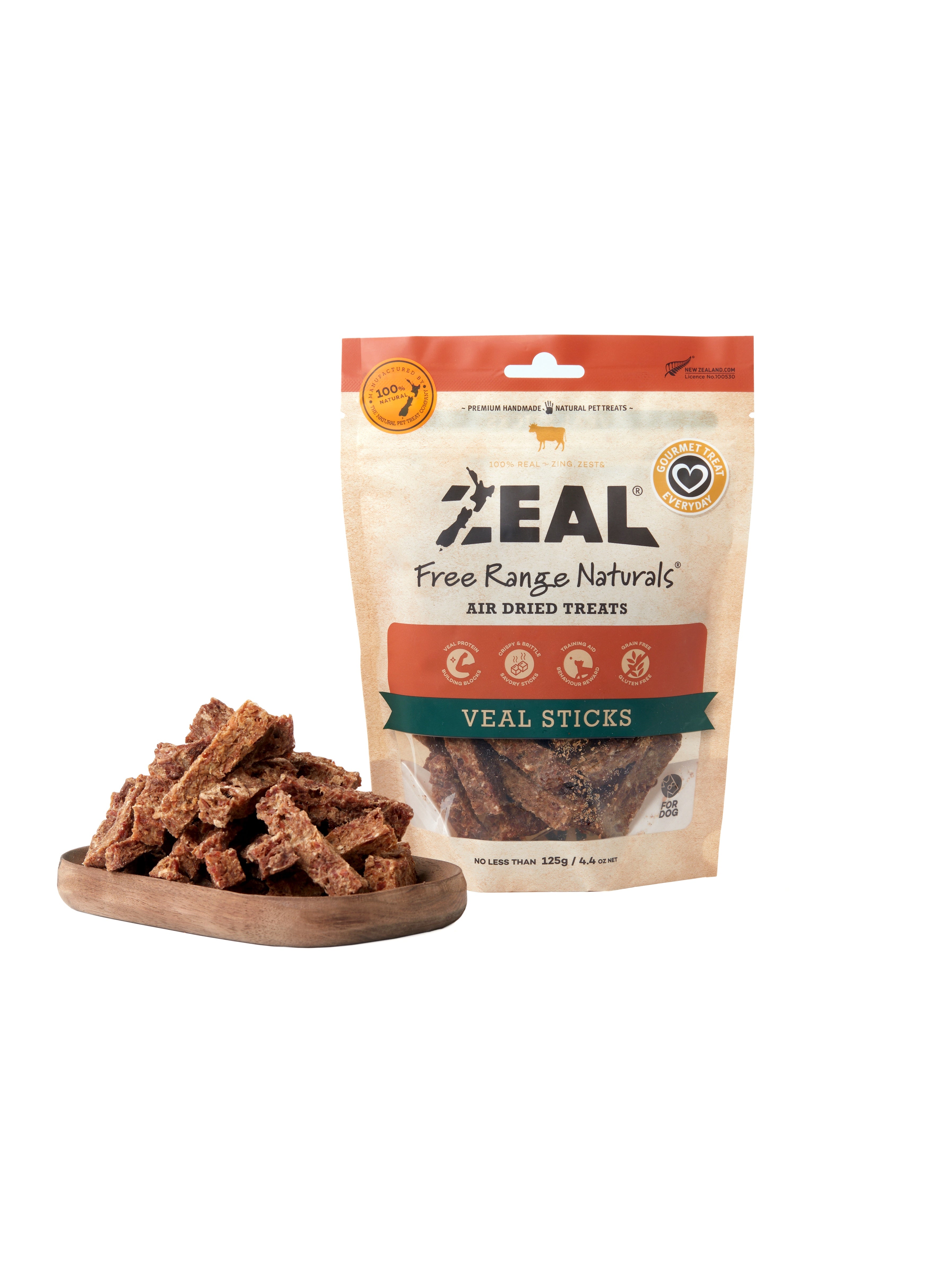 Zeal Treats Zeal Veal Sticks 125g