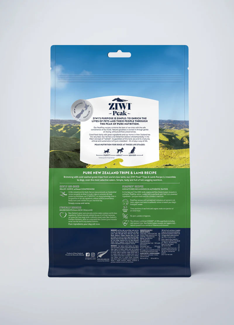 Ziwi Peak Biscuits Ziwi Peak Air Dried Tripe And Lamb Dog Food