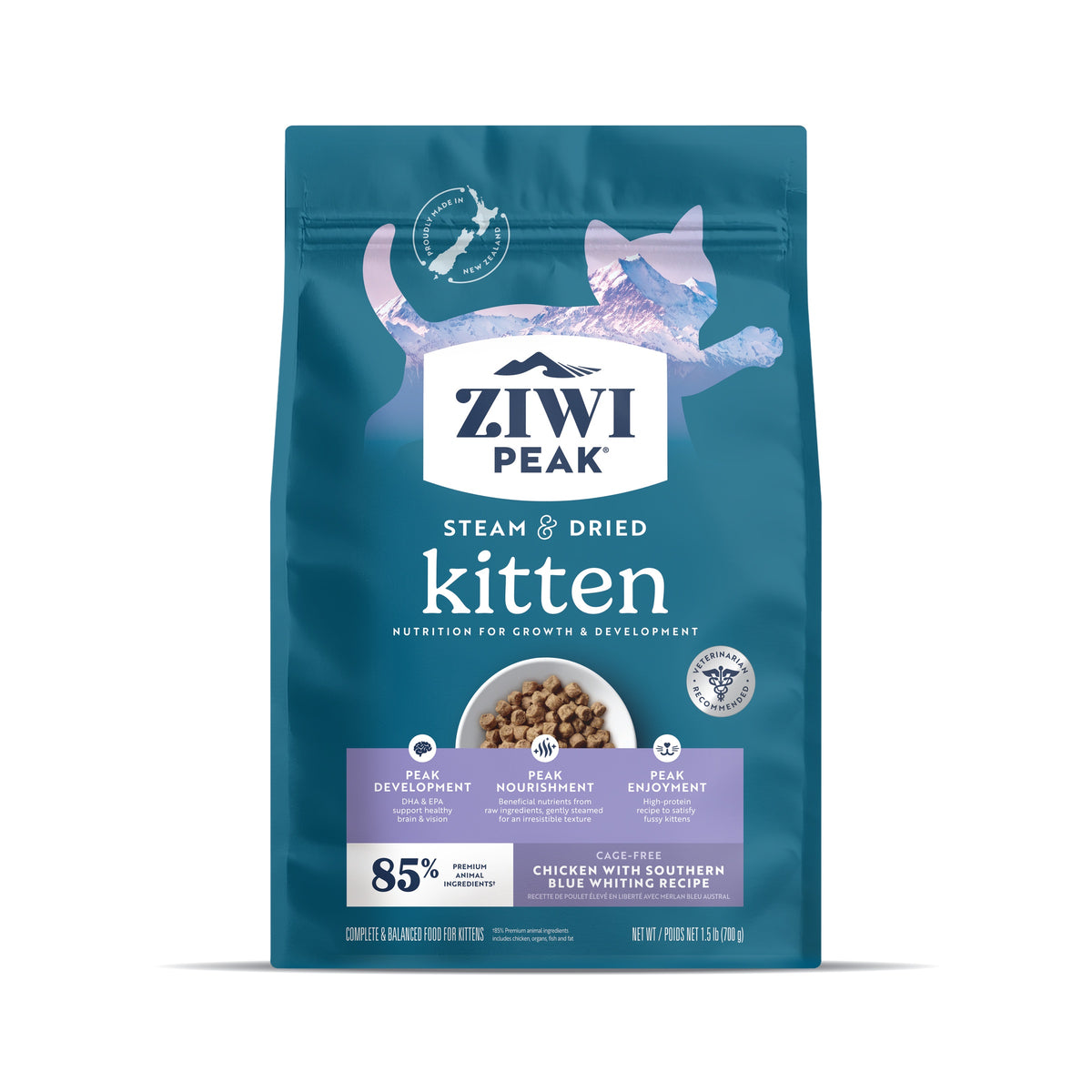 Ziwi Peak Biscuits Ziwi Peak Steam & Dried Chicken With Southern Blue Whiting Kitten Food