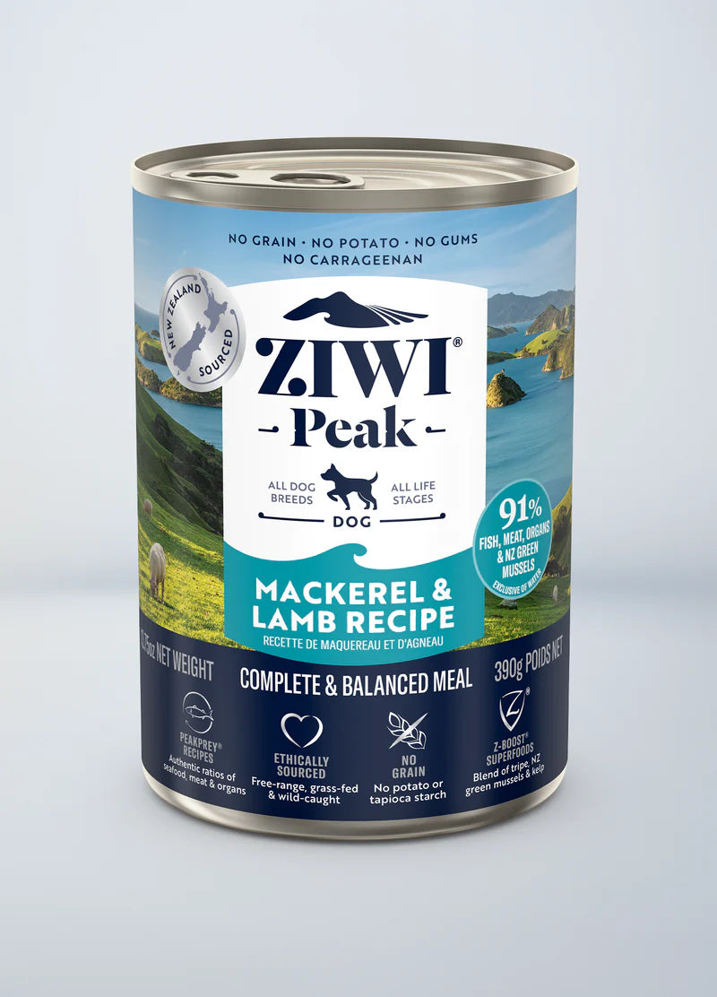 Ziwi Peak Canned Food Ziwi Peak Canned Mackerel and Lamb Dog Food