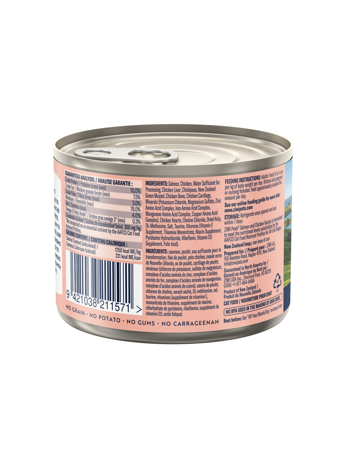 Ziwi Peak Canned Food Ziwi Peak Canned Salmon & Chicken Cat Food