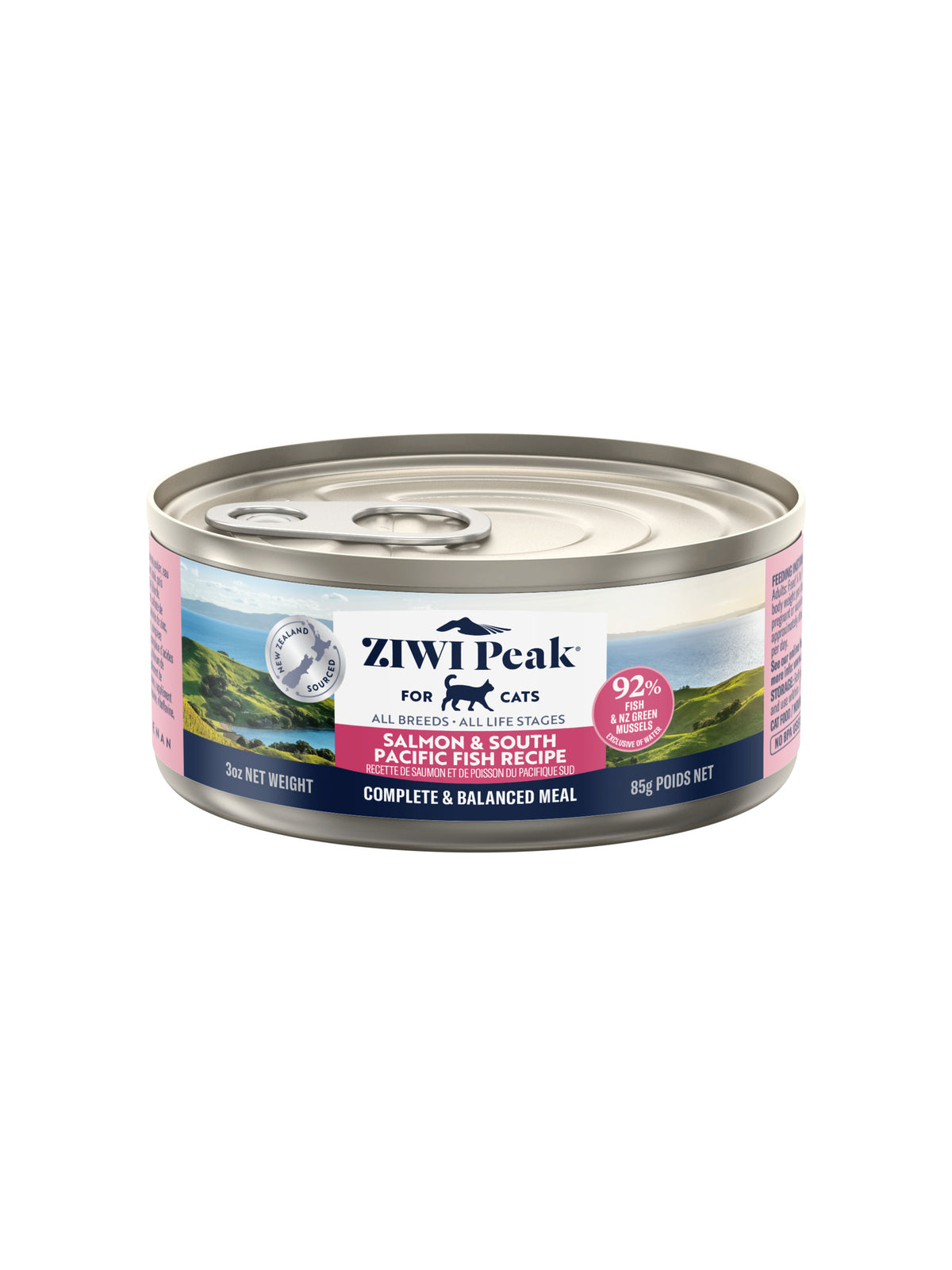 Ziwi Peak Canned Food 85g Ziwi Peak Canned Salmon & South Pacific Fish Cat Food