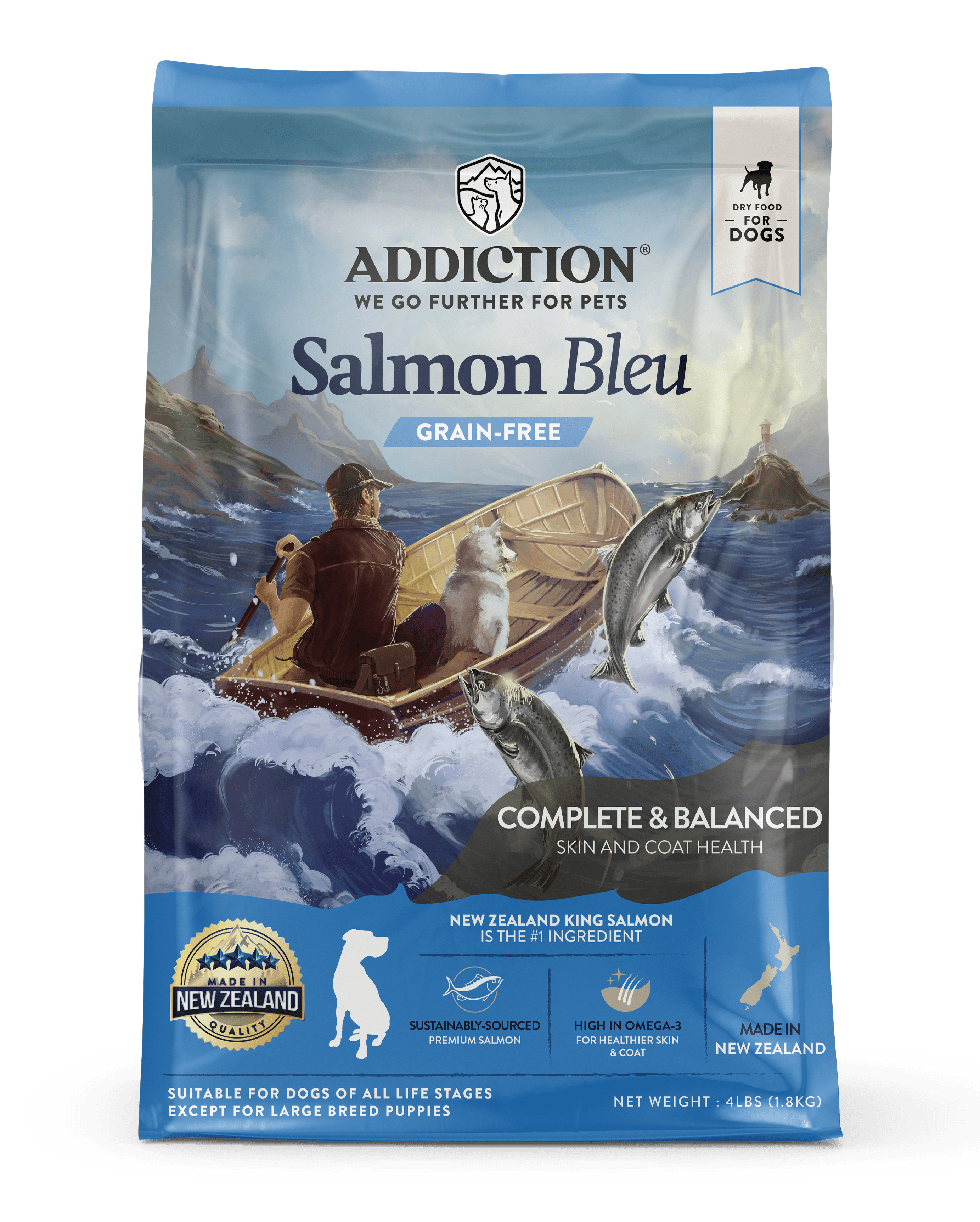 Addiction Biscuits Addiction Salmon Bleu Grain Free Dog Food 1.8 kg