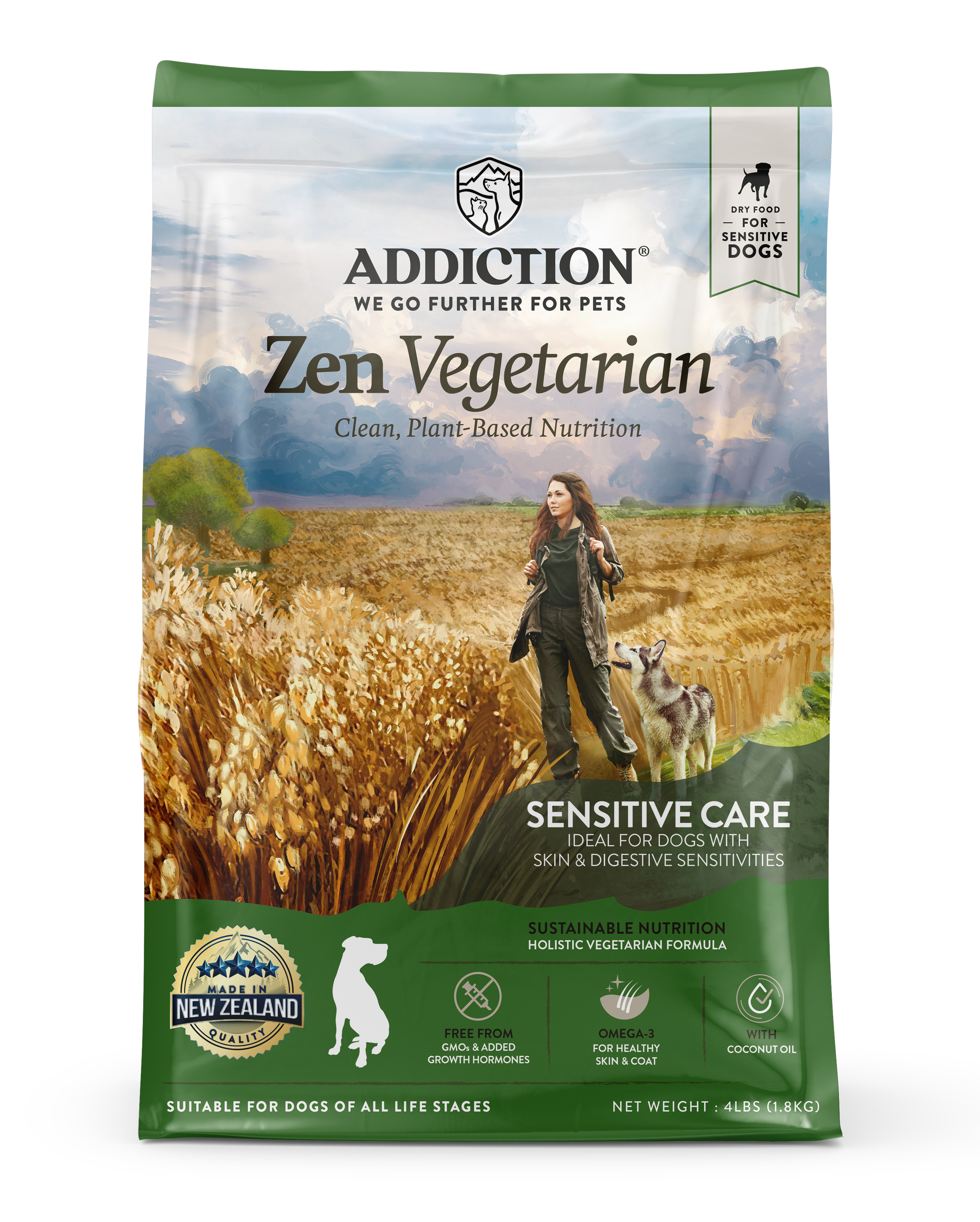 Addiction Biscuits Addiction Zen Vegetarian Dog Food 1.8 kg