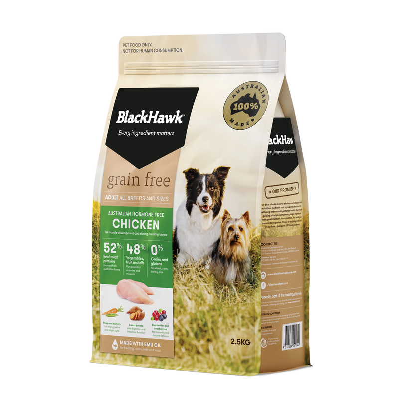 Black Hawk Biscuits Black Hawk Grain Free Chicken Dog Food 2.5kg