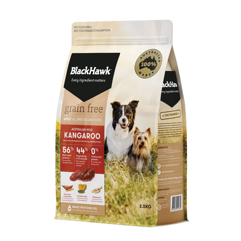 Black Hawk Biscuits 2.5kg Black Hawk Grain Free Kangaroo Dog Food