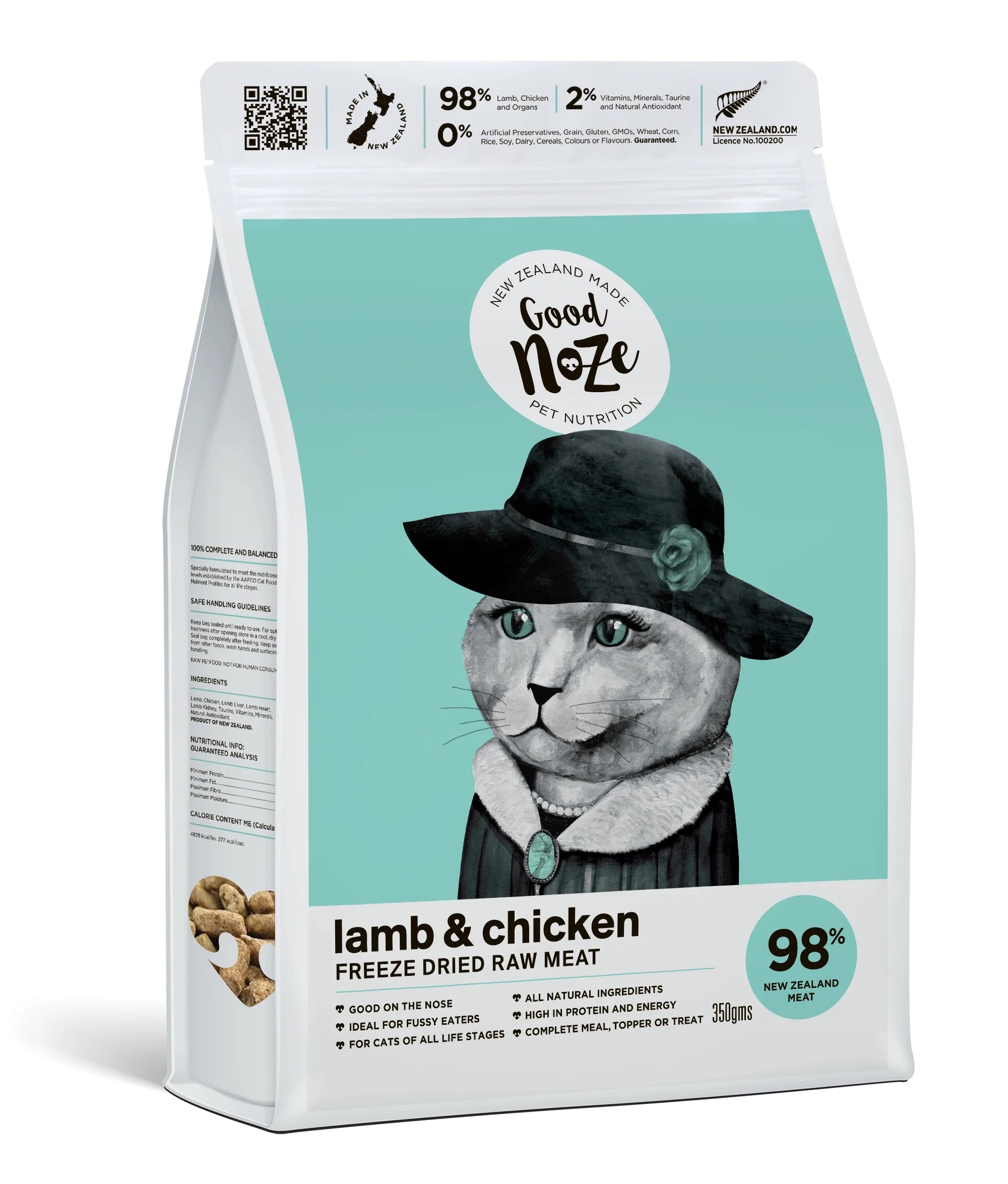 Good Noze Freeze Dried Good Noze Lamb & chicken Cat Food 350g