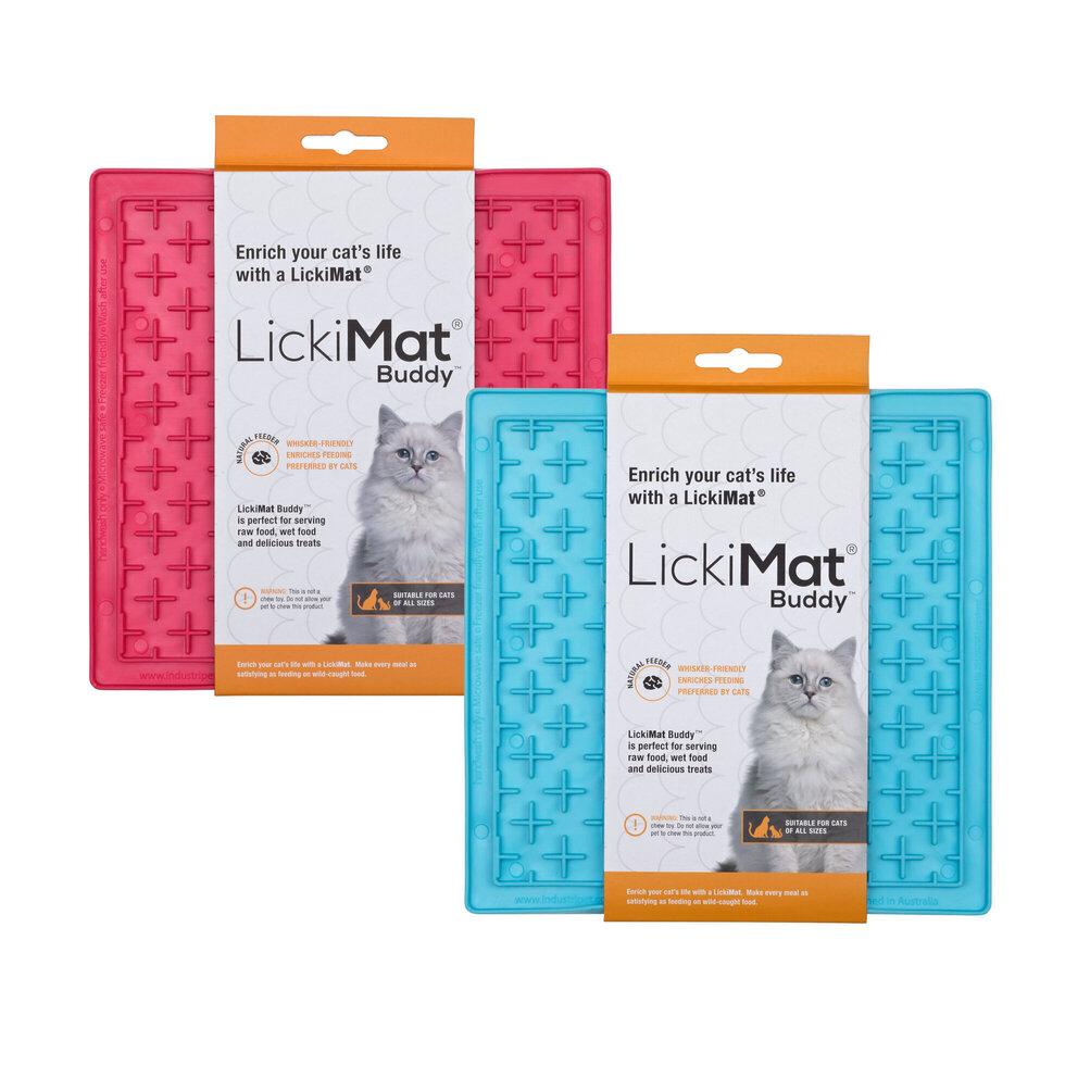 LickiMat bowls pink Lickimat Buddy Cat