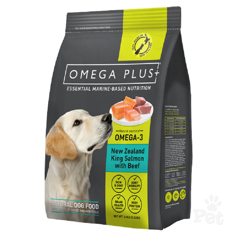 omegaplus Biscuits OmegaPlus Salmon Beef Dog Food 2.4kg