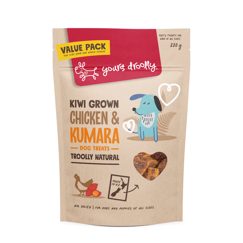 Yours Droolly Treats Yours Droolly Chicken and Kumara Dog Treats 220g