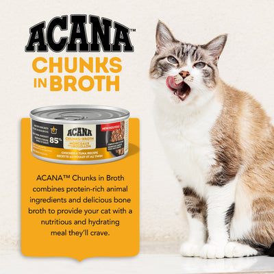 Acana Canned Food ACANA Cat Chicken & Tuna Chunks in Broth 85g