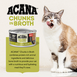 Acana Canned Food ACANA Cat Lamb  & Kidney Chunks in Broth 155g