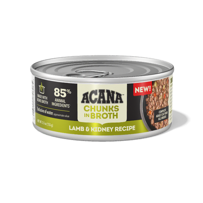 Acana Canned Food ACANA Cat Lamb & Kidney Chunks in Broth 155g