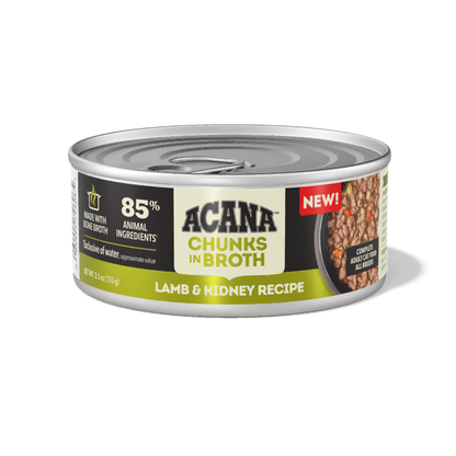 Acana Canned Food ACANA Cat Lamb & Kidney Chunks in Broth 155g