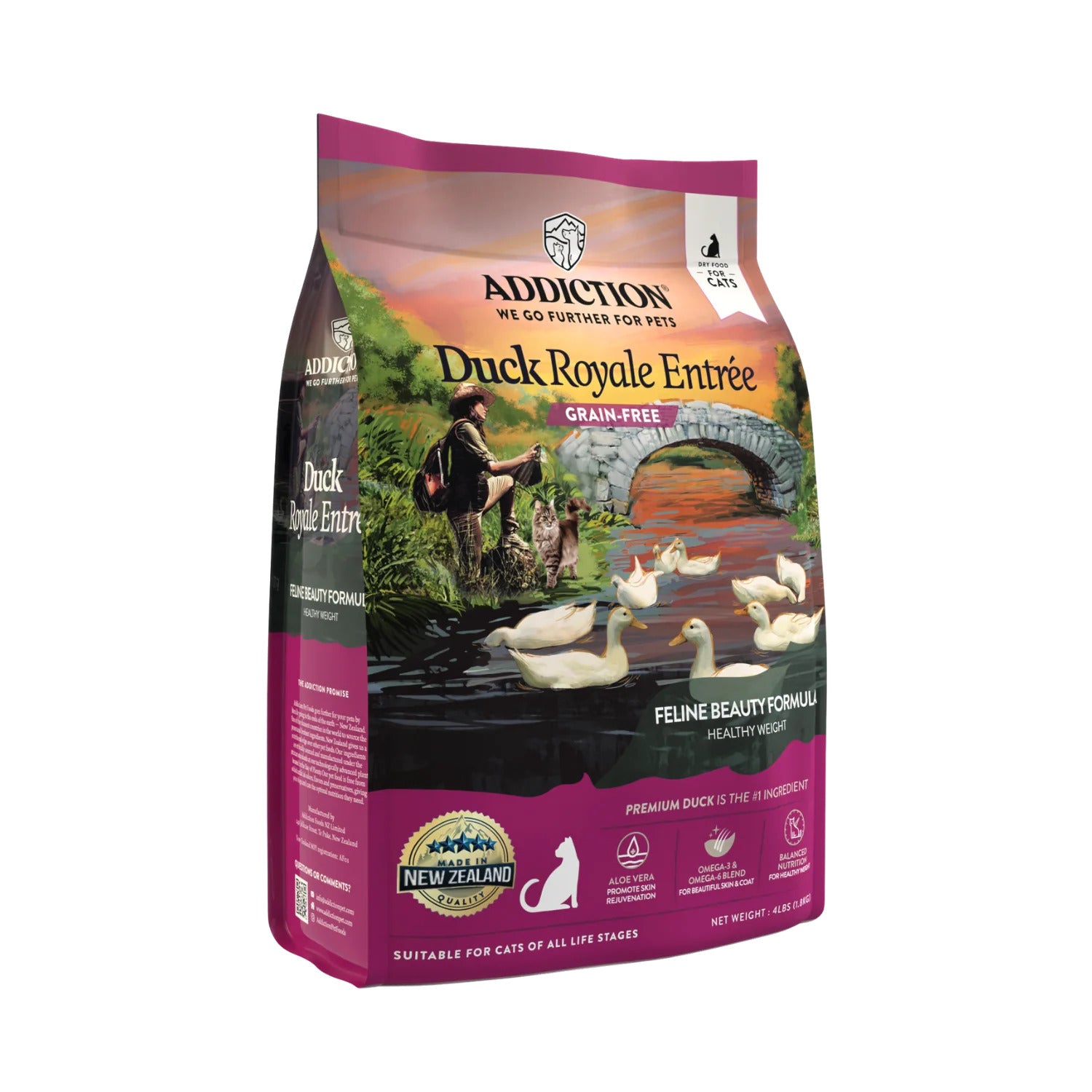 Addiction Biscuits Addiction Duck Royale Grain Free Cat Food 1.8 kg