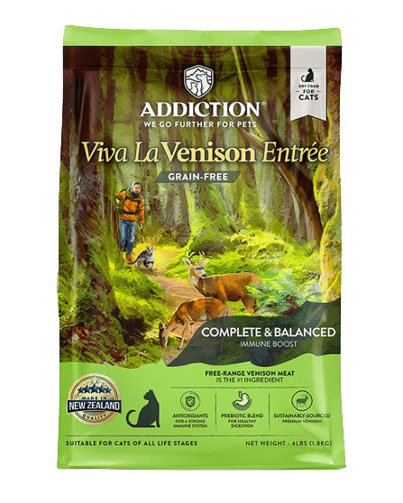 Addiction Viva La Venison Cat Food 1.8kg Pet Naturals