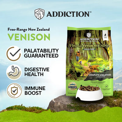 Addiction Biscuits Addiction Viva La Venison Cat Food 1.8kg